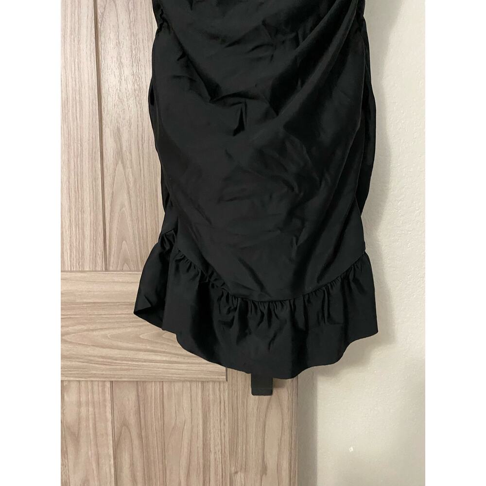 NWT J.Crew black ruched V-neck swim dress size 4 - Picture 5 of 10